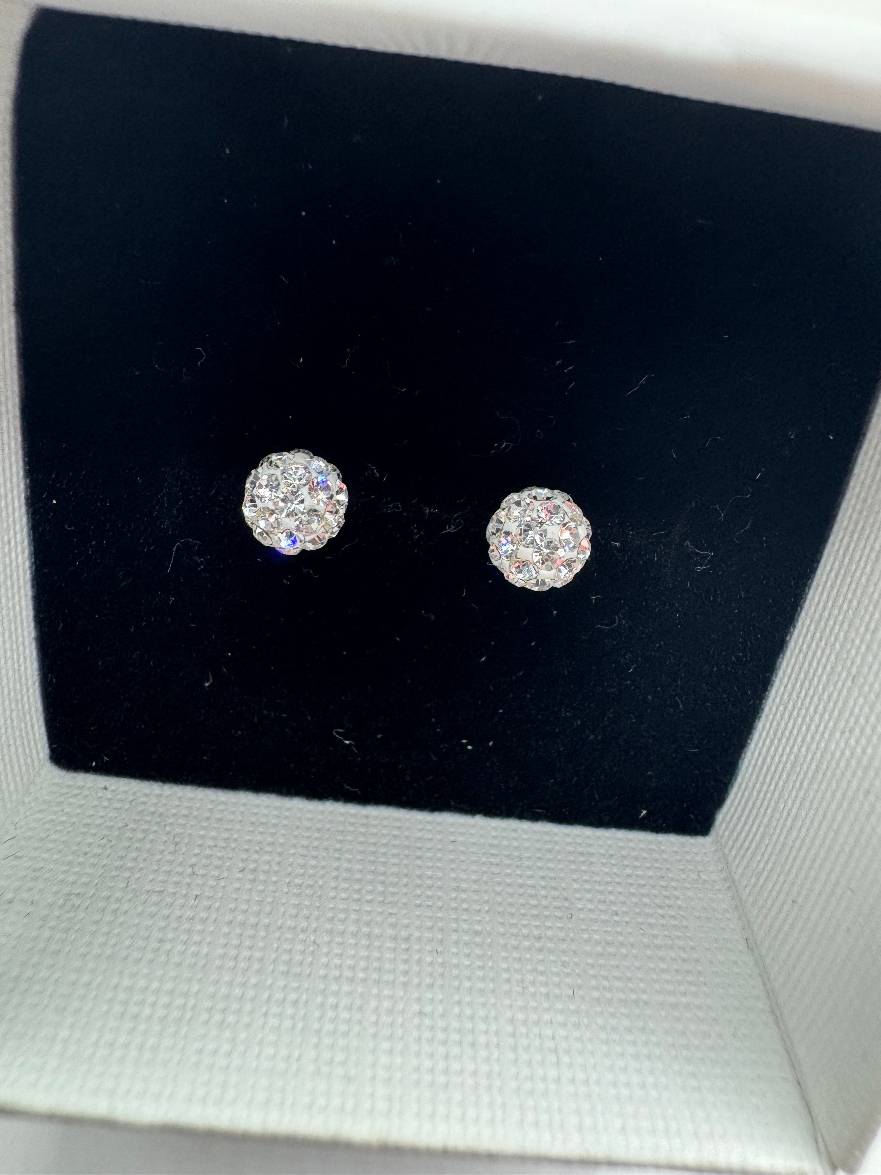Crystal stud earrings