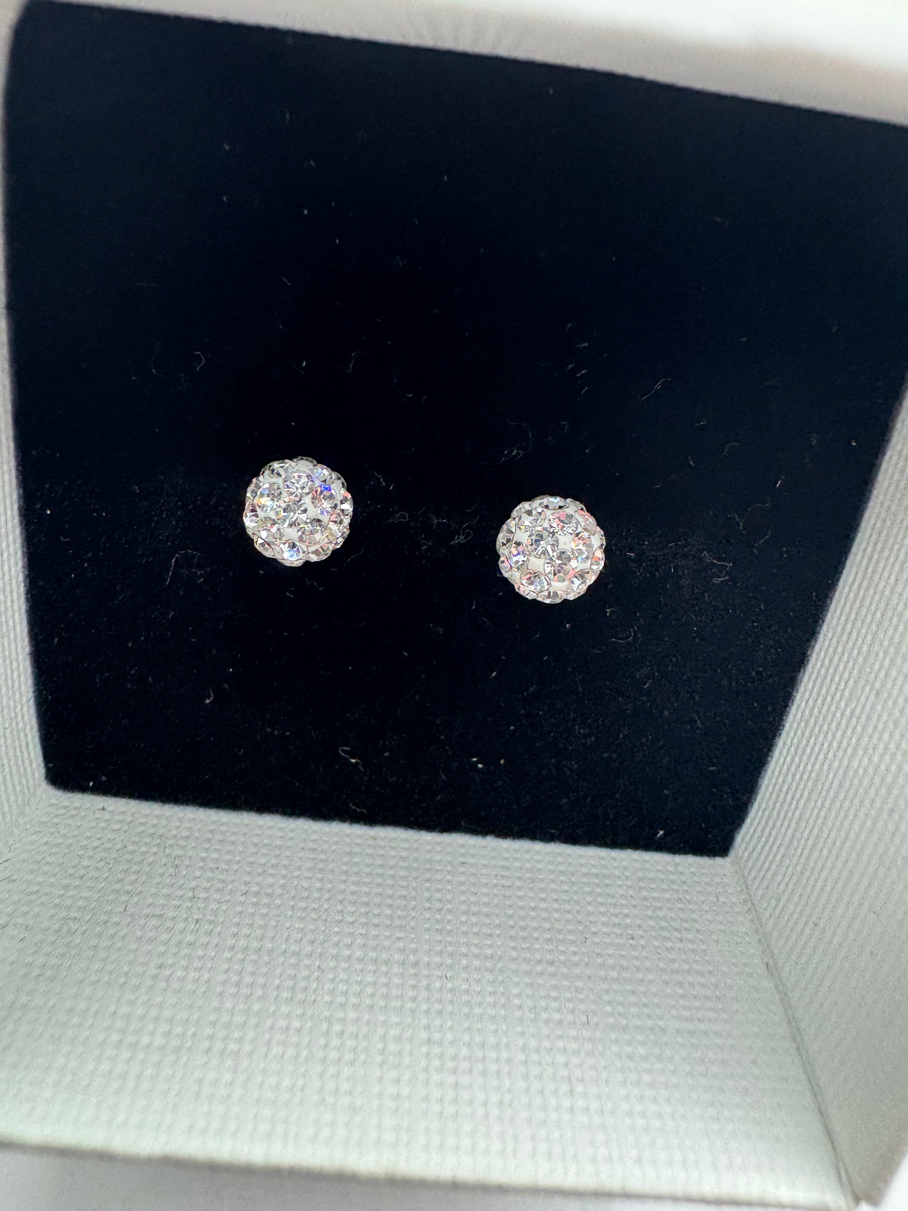 Crystal stud earrings