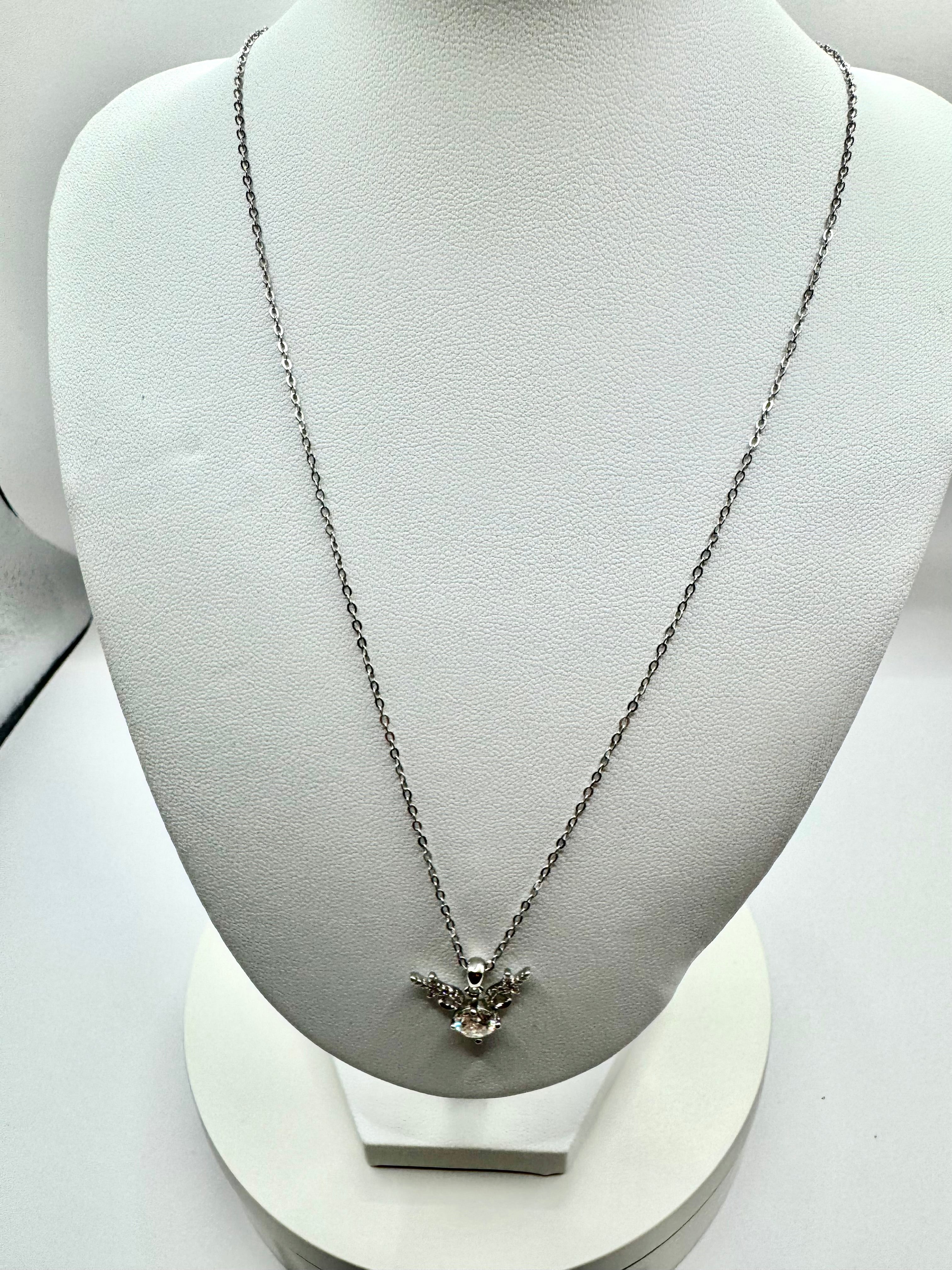 Reindeer moissanite necklace