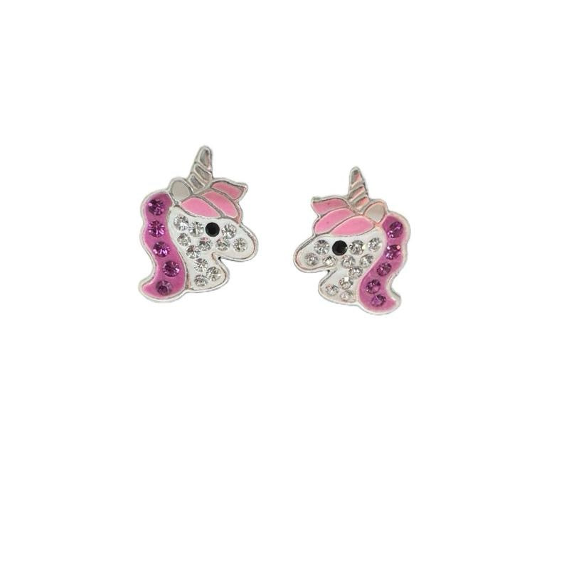 Kids unicorn stud earrings