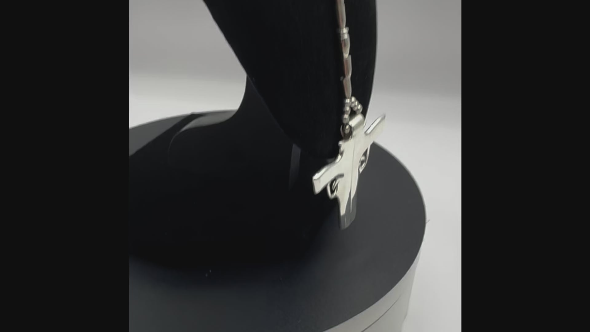 Rosary bullet beads necklace